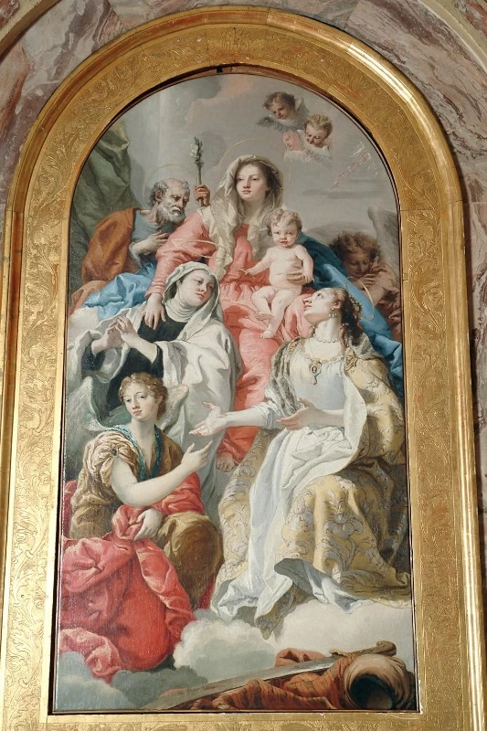 Sacra famiglia e le sante Francesca Romana ed Eurosia - Chiesa di S. Nicolò, Padova